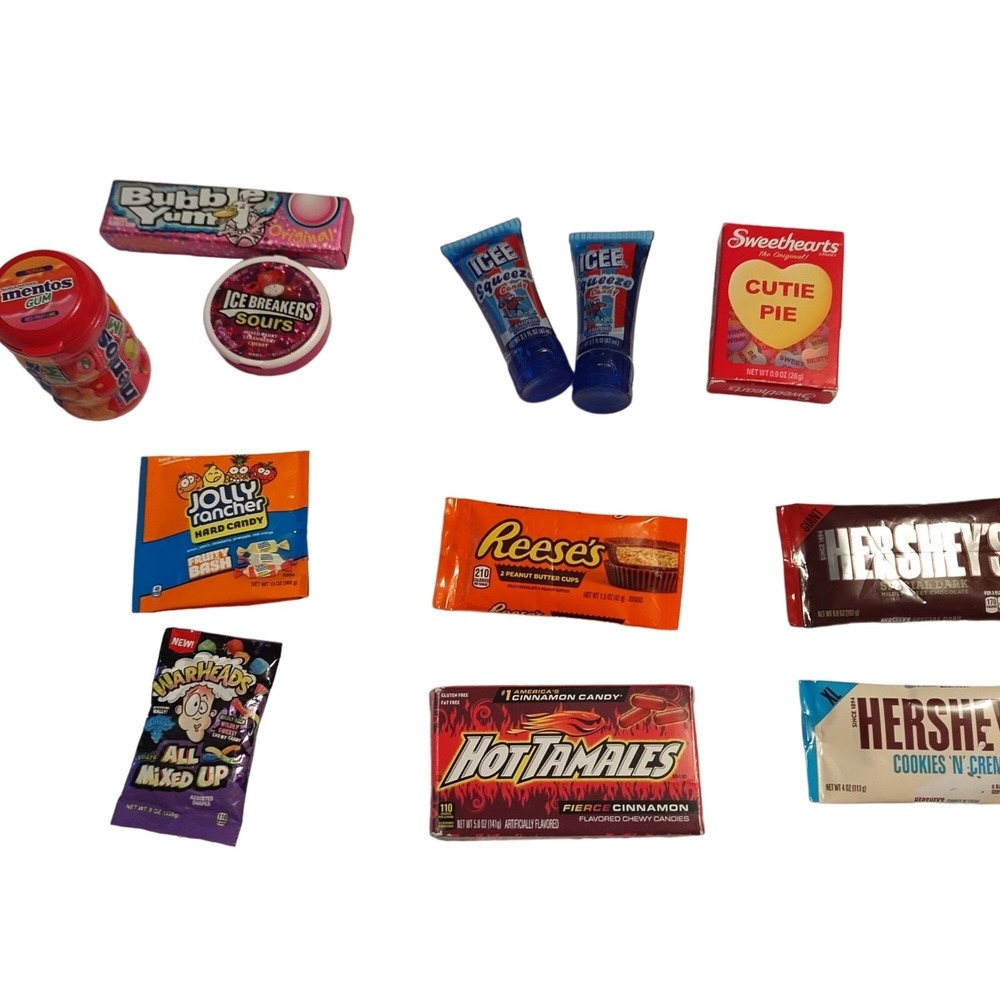 Lot 12 Zuru Minis Food Candy & Gum - Mentos reeses warheads icee squeeze‎